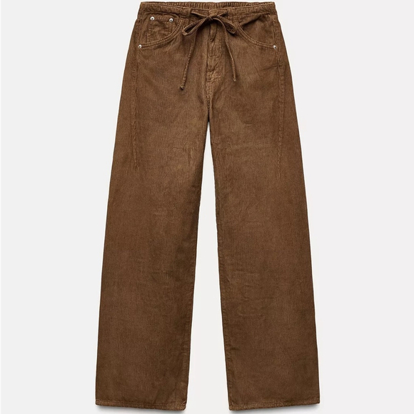 🍂 Zara Collection Corduroy Pants Size 6 - Picture 6 of 16